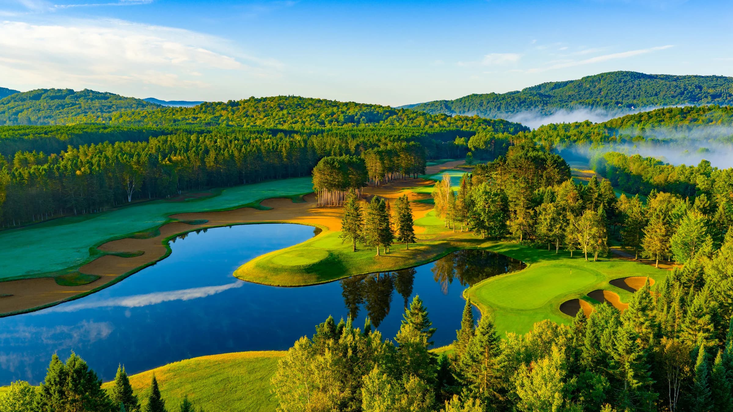 Vue du parcours de Golf Le Diable, à Mont-Tremblant.