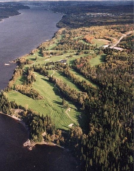 Vue du parcours de Saguenay Arvida, à Jonquière.